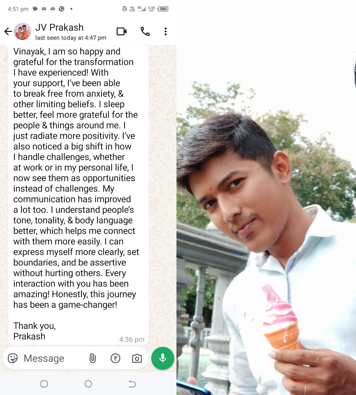 Prakash testimonial Final